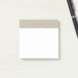 Beilage für Monogramm-Logos Moderne Minimalistisch Post-it Klebezettel