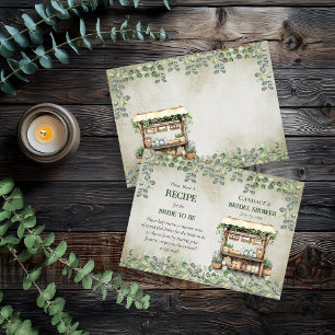 Beilage für Rezepte auf dem Bauernmarkt Visitenkarte
