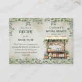 Beilage für Rezepte auf dem Bauernmarkt Visitenkarte (Vorderseite)