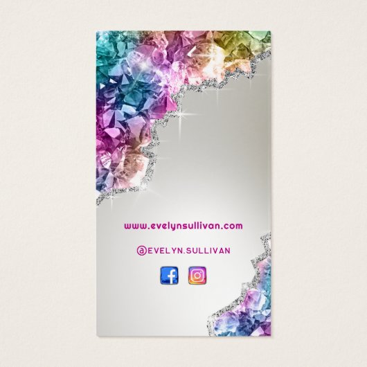 Beilage für rieselfähige Kristalle (Rückseite)