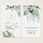 Beilage für smaragdgrüne Blume (Vorne & Hinten)