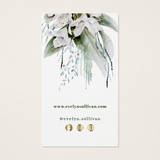 Beilage für smaragdgrüne Blume (Rückseite)