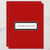 Beilage | Suppen und Salate | Rot Schwarz/Weiß (Vorne/Hinten)