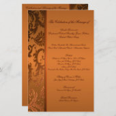 Beilage zum Hochzeitsprogramm (Seite 2 und 3) (Vorne/Hinten)