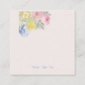 Beilagekarte Begleitkarte (Rückseite)