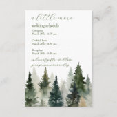 Beilagekarte |FOrest Pine Aquarell Begleitkarte (Rückseite)