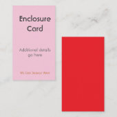 Beilagekarte Hochzeit Geburtsanzeige | Windel Begleitkarte (Vorne/Hinten)