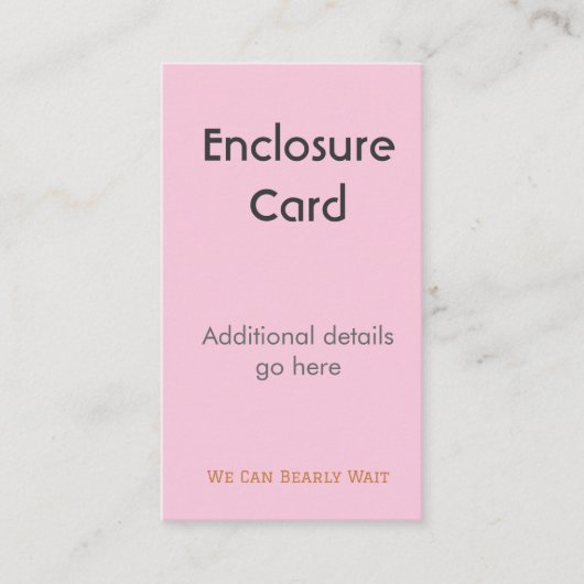 Beilagekarte Hochzeit Geburtsanzeige | Windel Begleitkarte (Vorderseite)