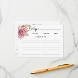 Beilagekarte Junggesellinnenabschied Rezept. Begleitkarte