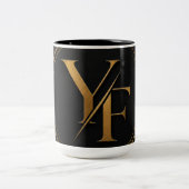 Beilagekarte Zweifarbige Tasse (Mittel)