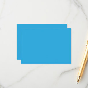 Beilagekarten   Blau Minimalistisch – Moderne Note Begleitkarte