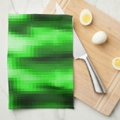 Beilagen aus Glas, grün und schwarz gehalten Geschirrtuch (Viertel Falte)