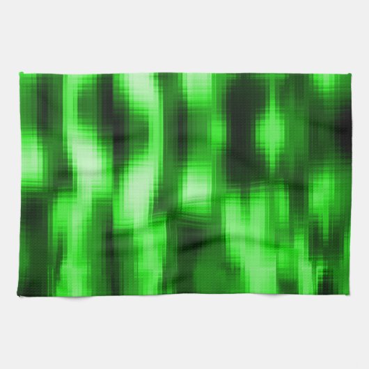 Beilagen aus Glas, grün und schwarz gehalten Geschirrtuch (Horizontal)