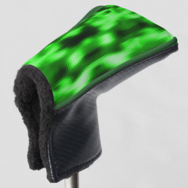 Beilagen aus Glas, grün und schwarz gehalten Golf Headcover