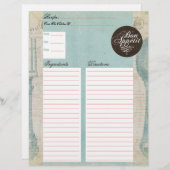 Beilagen für antike Buchstaben (Vorne/Hinten)