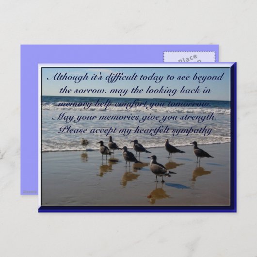 Beileid 2_ postkarte (Vorne/Hinten)