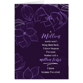 Beileid A Million Tränen in tiefer pflanzlicher Er