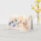 Beileid Abstrakt Dogwood-Blume Karte (Gelbe Blume)