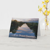 Beileid abstrakte Landschaft Karte (Gelbe Blume)