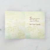 Beileid Angel, Christlich Religiös, Schrift Karte (Innenseite)