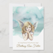 Beileid Angel Dove Beerdigung Dankeschön Karte (Vorderseite)