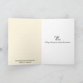 Beileid Aquarellbogen in einer Wildblume Wiese Karte (Innenseite)