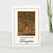 Beileid auf dem Kiefernweg Ca Karte (Vorderseite)