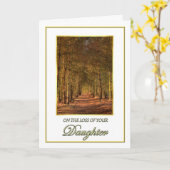 Beileid auf dem Kiefernweg Ca Karte (Gelbe Blume)