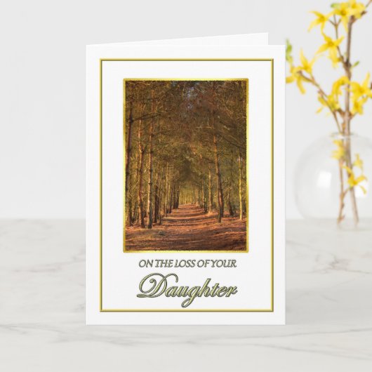 Beileid auf dem Kiefernweg Ca Karte (Gelbe Blume)