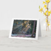 Beileid auf dem Verlust Ihrer Tochter Sun Rays in Karte (Gelbe Blume)