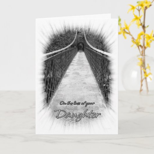 Beileid auf dem Verlust Ihrer Tochterbridge-Karte Karte (Gelbe Blume)