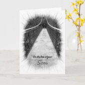 Beileid auf der Son Bridge Card Karte (Gelbe Blume)