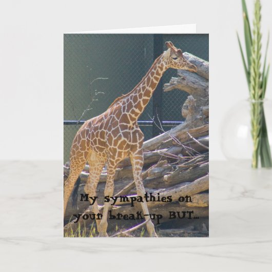 Beileid auf Ihre Auflösung Karte (Vorderseite)