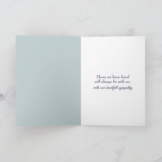 Beileid Bald Adler mit amerikanischer Flagge Karte (Innenseite)