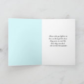 Beileid Beach Footprints Karte (Innenseite)