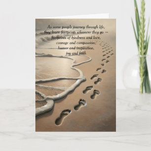 Beileid Beach Footprints Karte