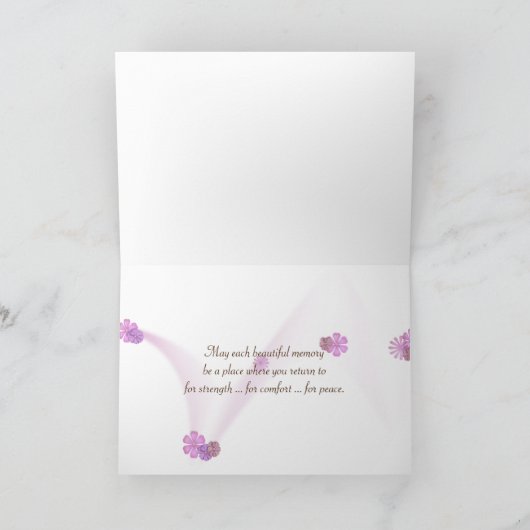 Beileid Beach Rose Karte (Innenseite)