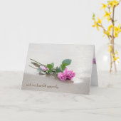 Beileid Beach Rose Karte (Gelbe Blume)