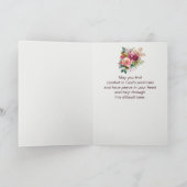 Beileid Beautiful Bouquet Blume Karte (Innenseite)