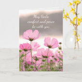 Beileid Beautiful Cosmos Garden Blume Karte (Gelbe Blume)