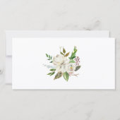 Beileid Beerdigung DANK IHNEN Aquarellfarbenes FOT Dankeskarte (Rückseite)