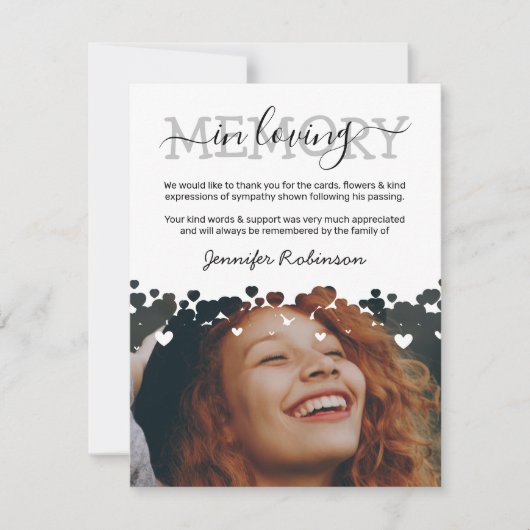 Beileid Beerdigung Danke (Vorderseite)