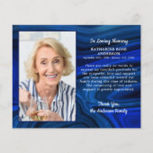 Beileid Beerdigung Danke Foto Blue Marble (Vorderseite)