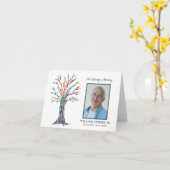 Beileid Beerdigung Danke Foto Karte (Gelbe Blume)