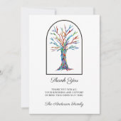 Beileid Beerdigung danke Ihnen Foto-Karte Einladung (Vorderseite)