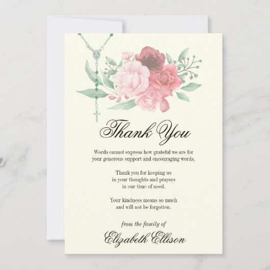 Beileid Beerdigung Danke Religious (Vorderseite)