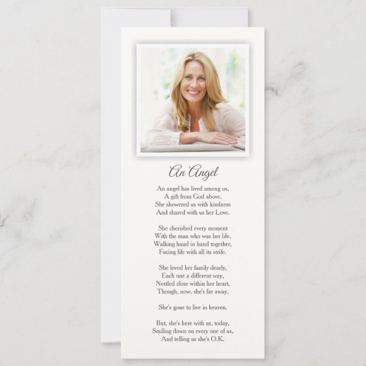 Beileid Beerdigung Dankeschön Karten Blumenkohl Fo (Rückseite)