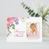 Beileid Beerdigung Dankeschön Karten Blumenkohl Fo (Stehend Vorderseite)