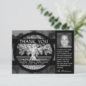 Beileid Beerdigung Foto DANKE IHNEN Baum des Leben (Stehend Vorderseite)