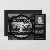 Beileid Beerdigung Foto DANKE IHNEN Baum des Leben (Vorne/Hinten)